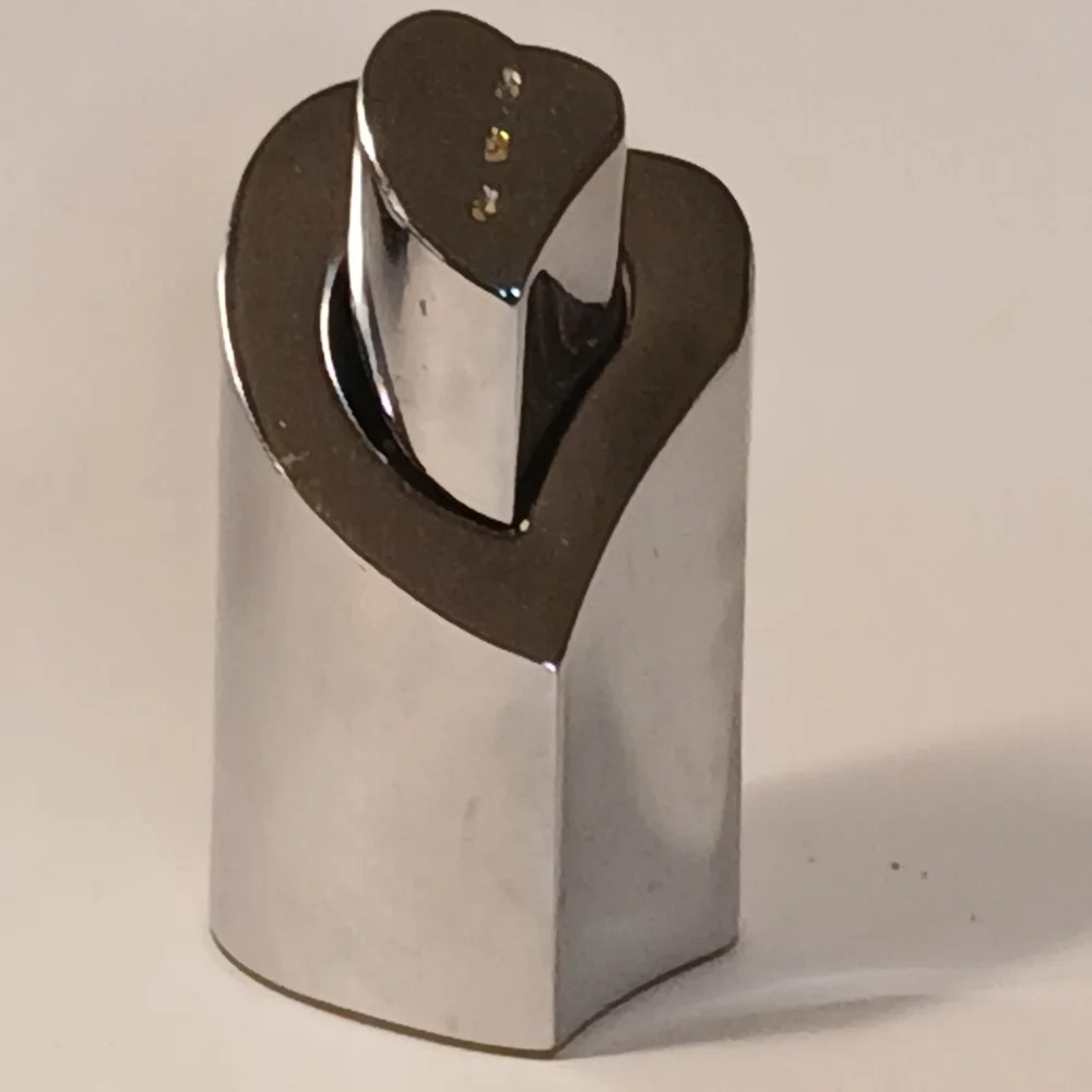 Lenox  Forevermore Heart-In-Heart Silver Plated Salt & Pepper Shakers